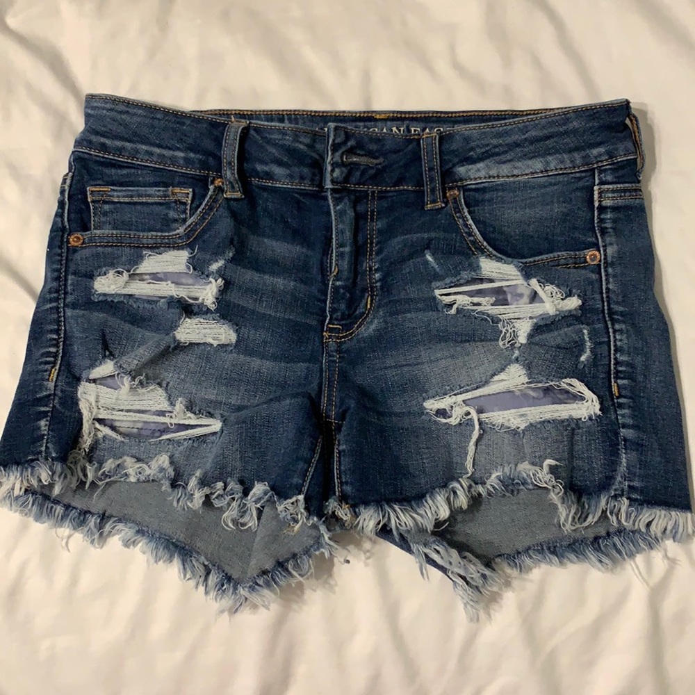 American Eagle Outfitters Midi Jean Shorts